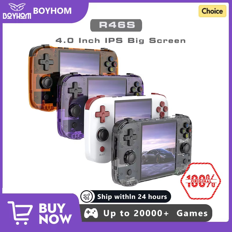 R46S Retro Handheld Game Console Linux System